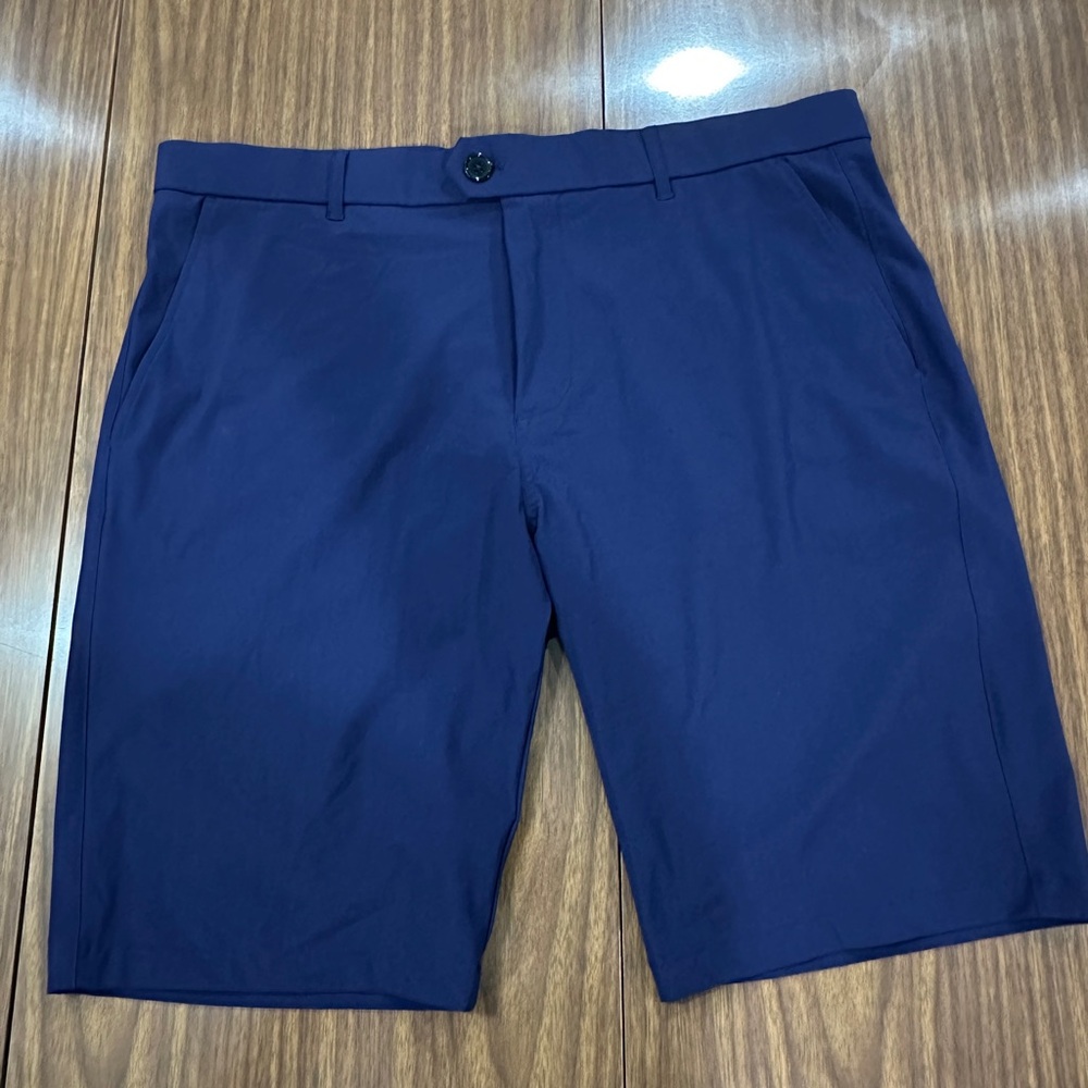 Greyson Montauk Shorts Mens 36 Performance Golf Chino Navy Quick Dry Wicking